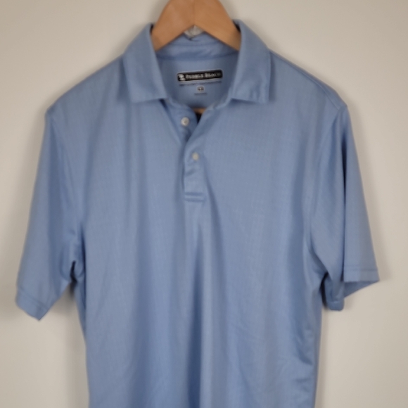 Pebble Beach Light Blue Polo Shirt for Men - Picture 1 of 6